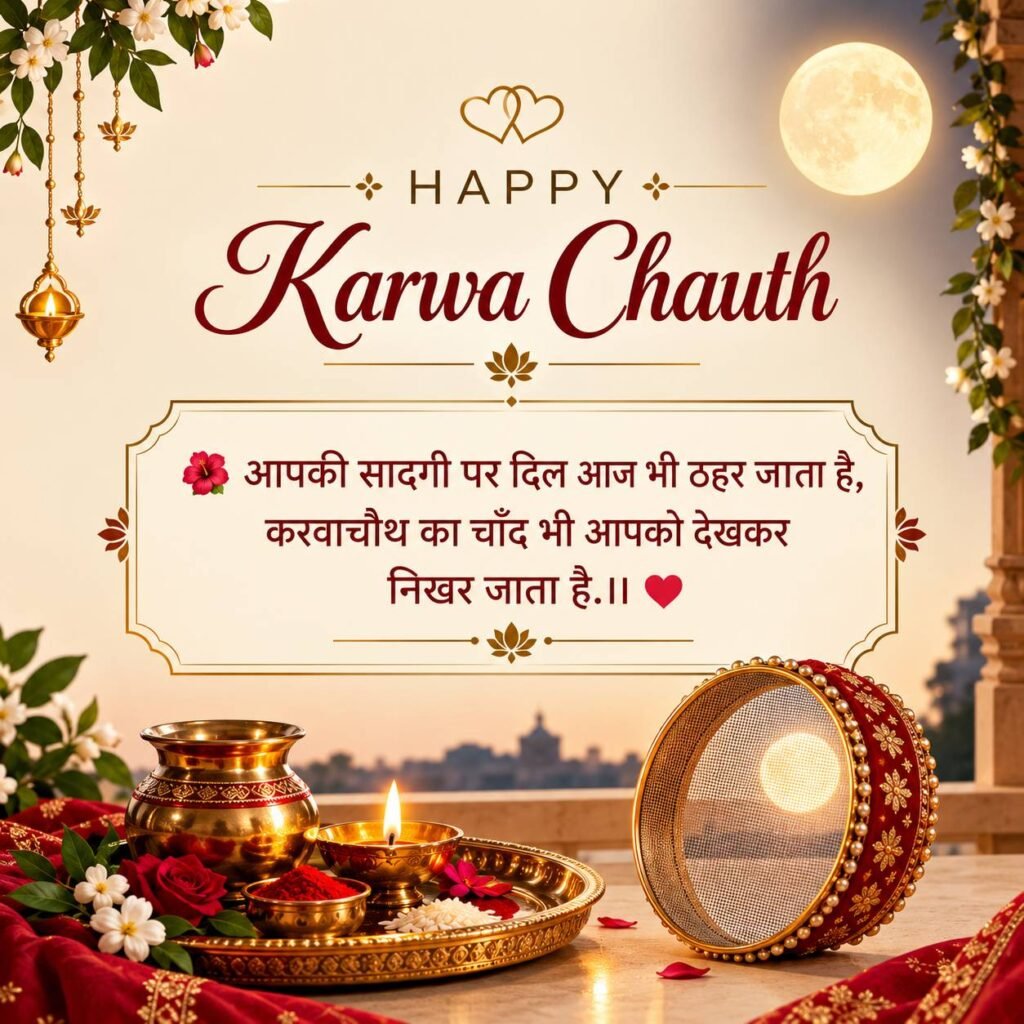 2 Line Karwa Chauth Wishes