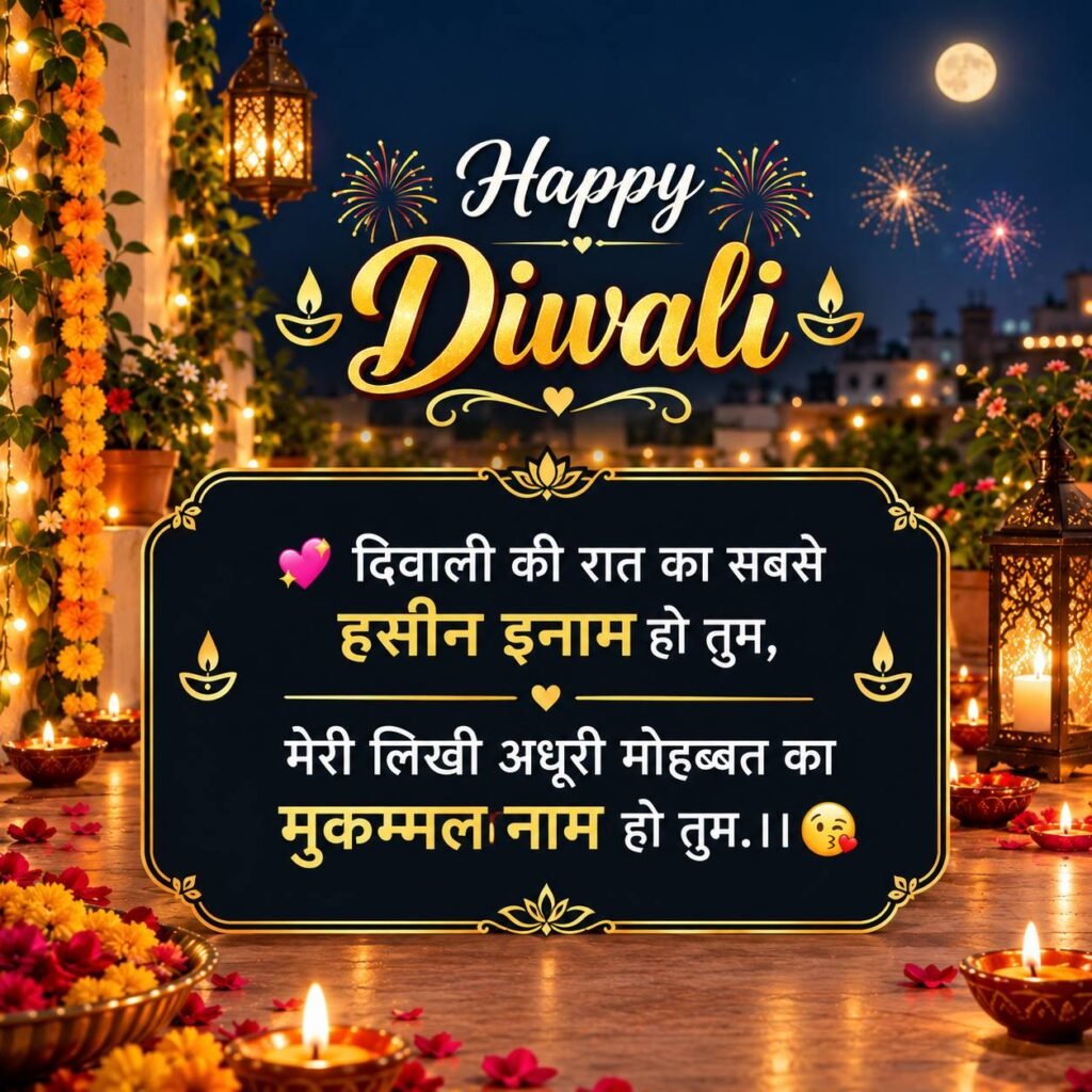 Diwali Love Shayari 2 Line