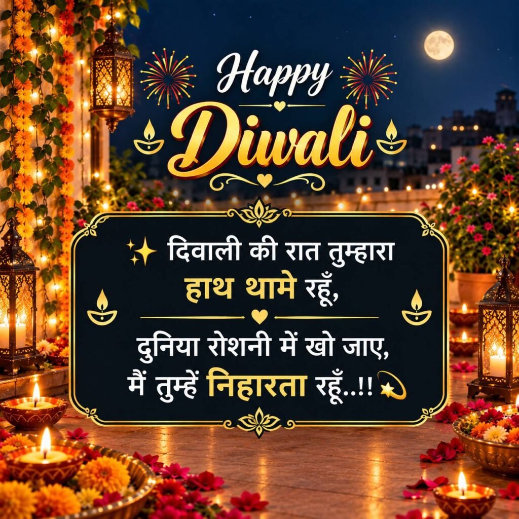 Diwali Love Shayari For Boyfriend