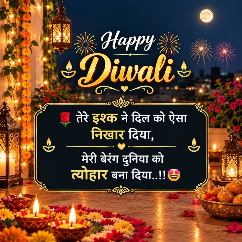 Diwali Love Shayari For Girlfriend
