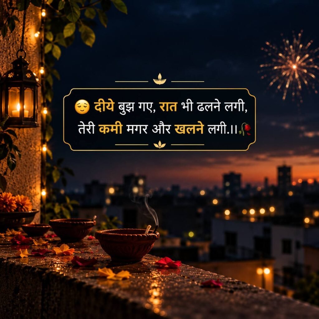 Diwali Sad Shayari 2 Line