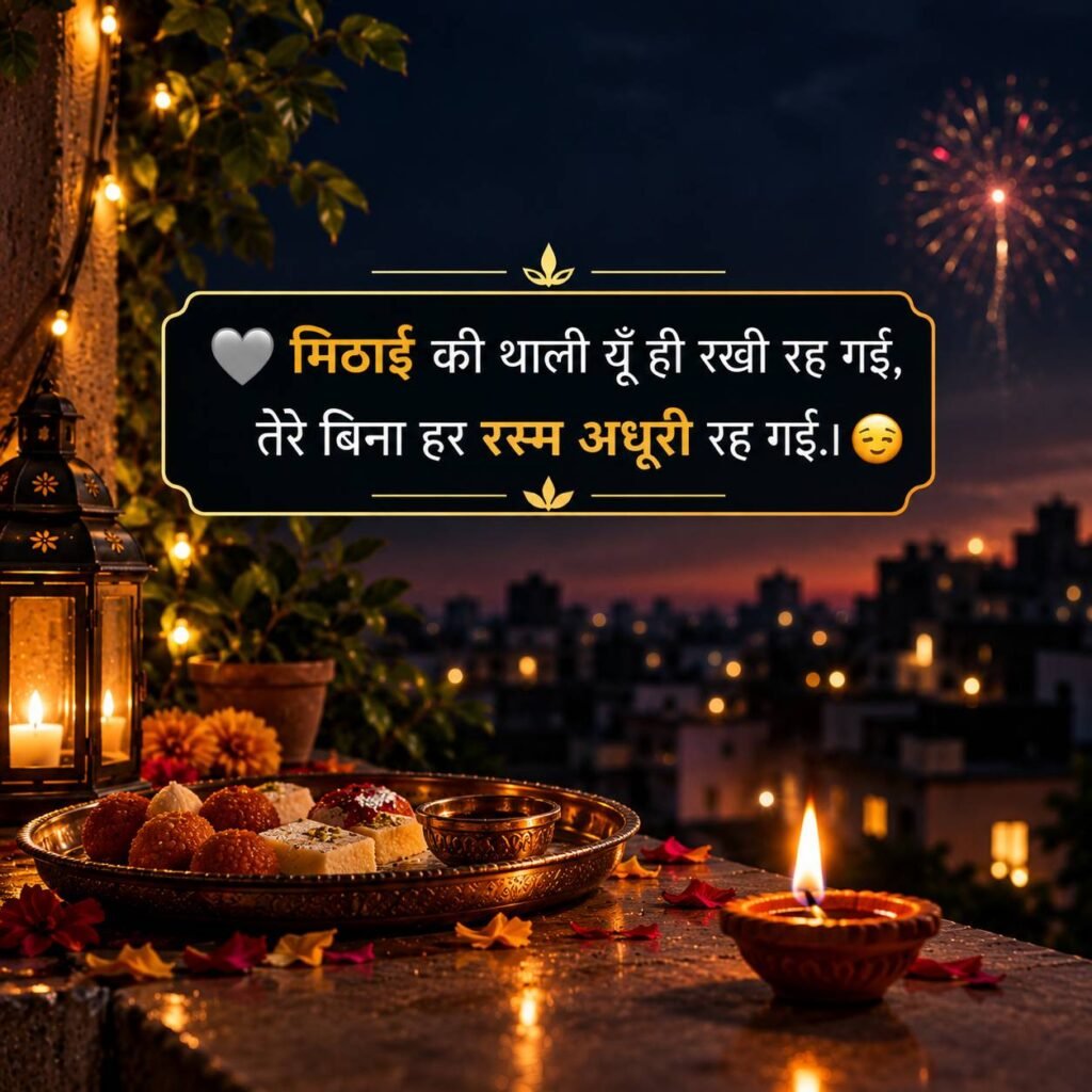 Diwali Sad Shayari for Love