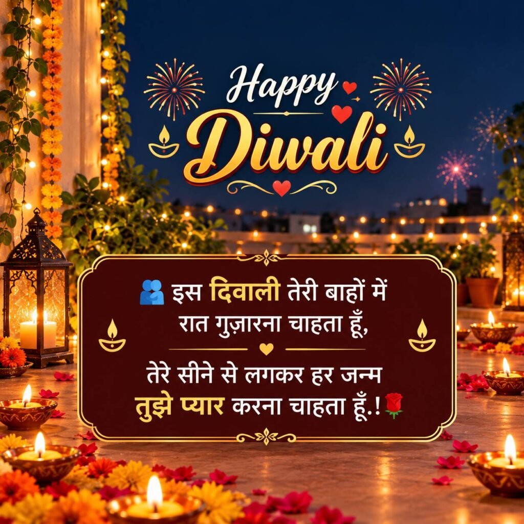 Love Diwali Shayari in Hindi