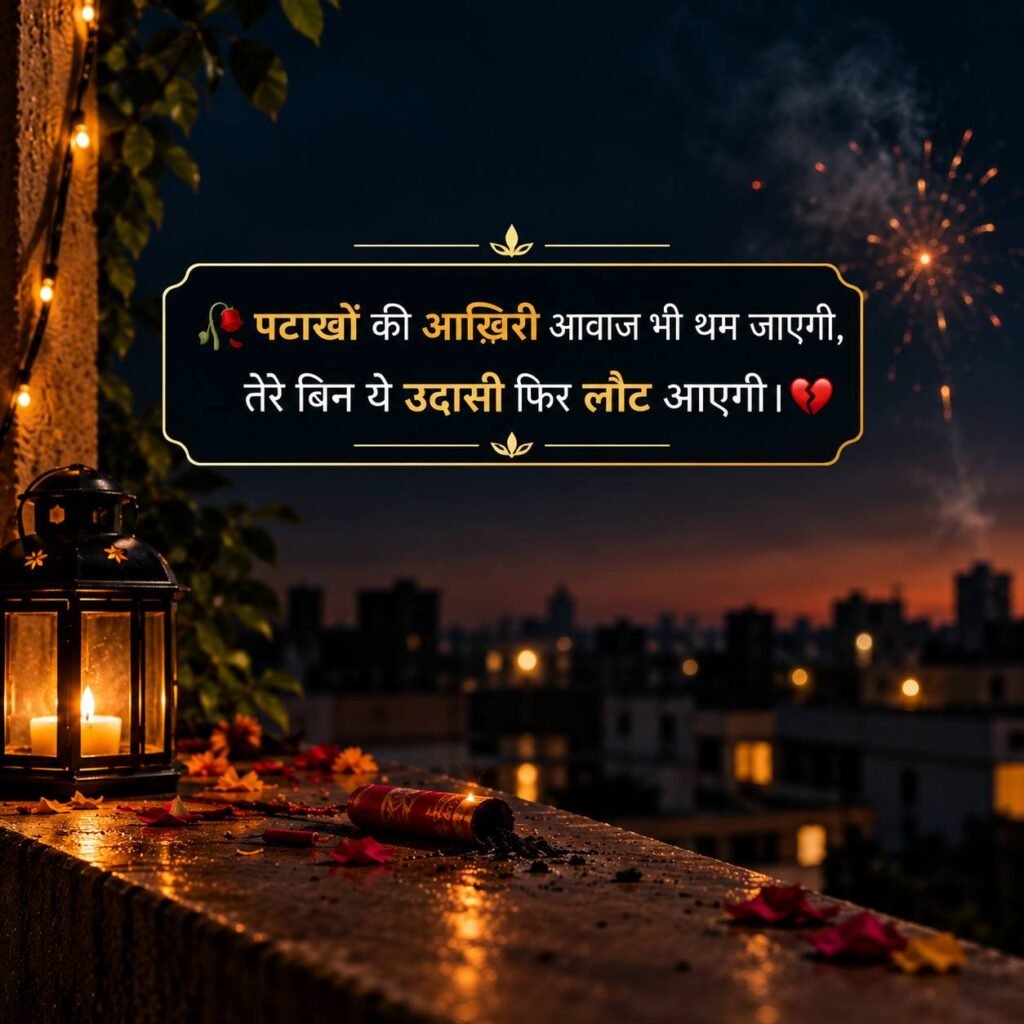 Sad Diwali Shayari in Hindi