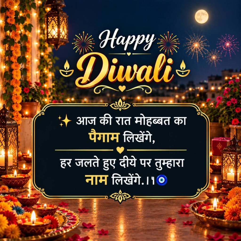दिल छू लेने वाली दिवाली लव शायरी